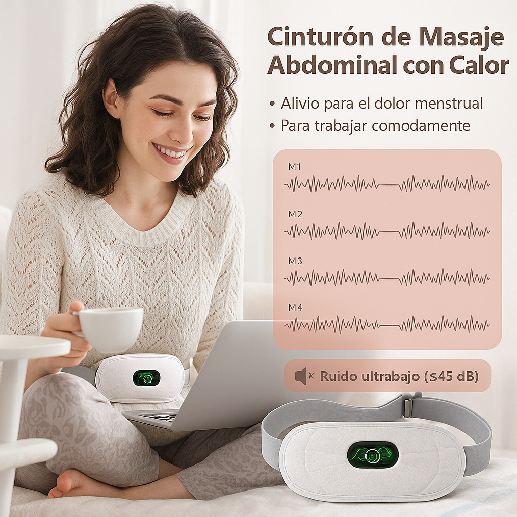 Cinturón de masaje abdominal con Calor