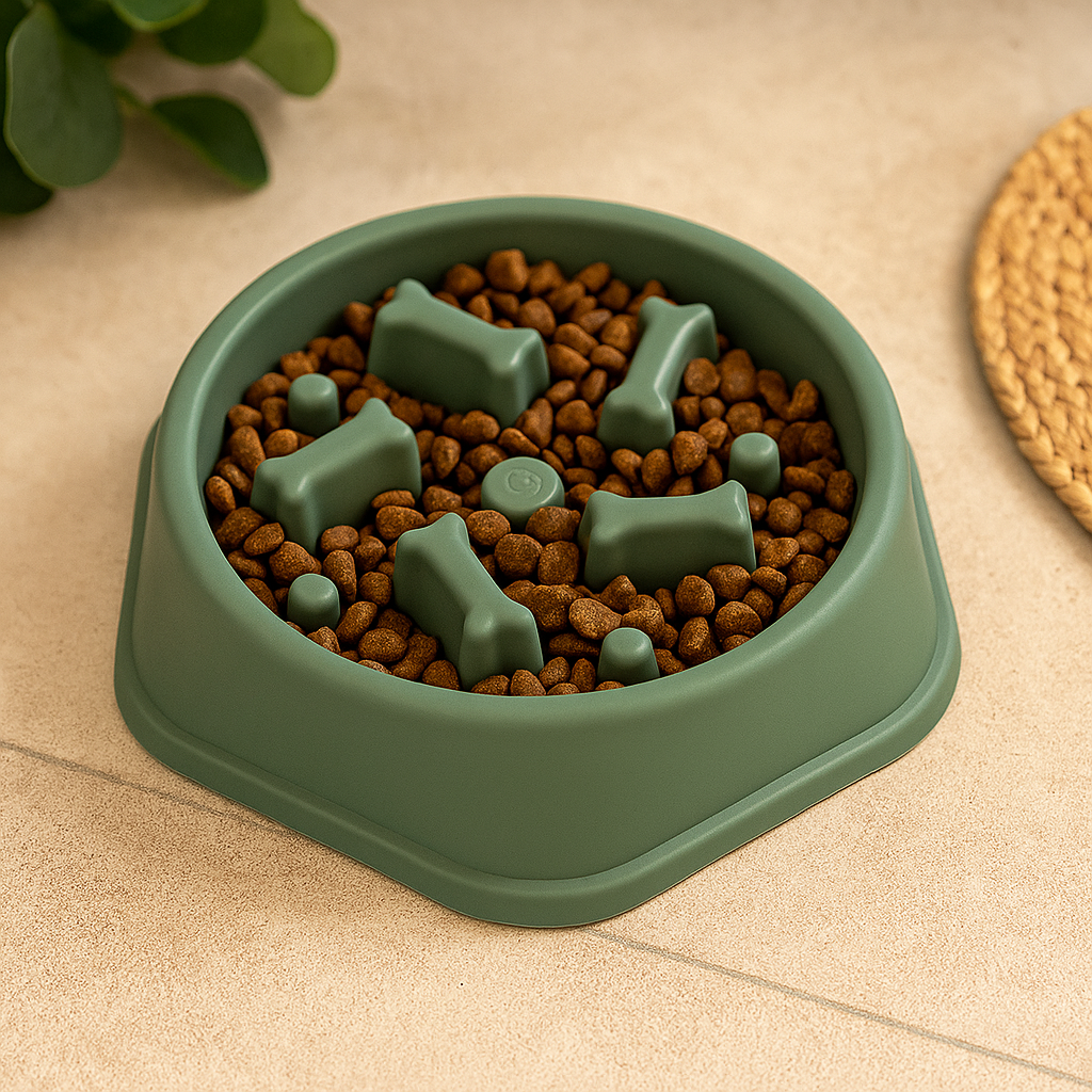 Cuenco de alimentación lenta para perros – Antideslizante y seguro, ideal para evitar atragantamientos