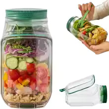 Tupper de vidrio para ensalada