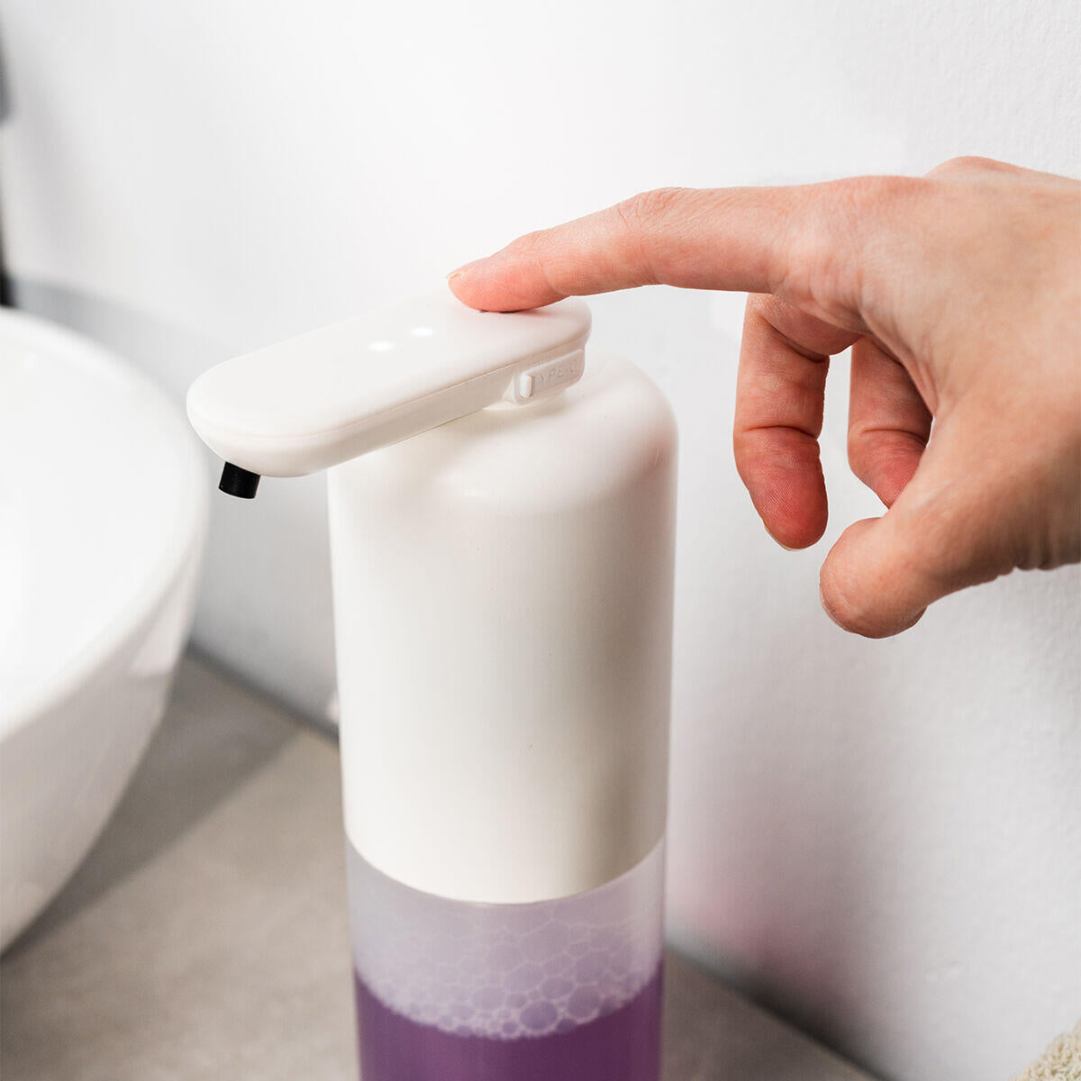 Dispensador Automático de Jabón en Espuma – Sensor, Recargable y Moderno