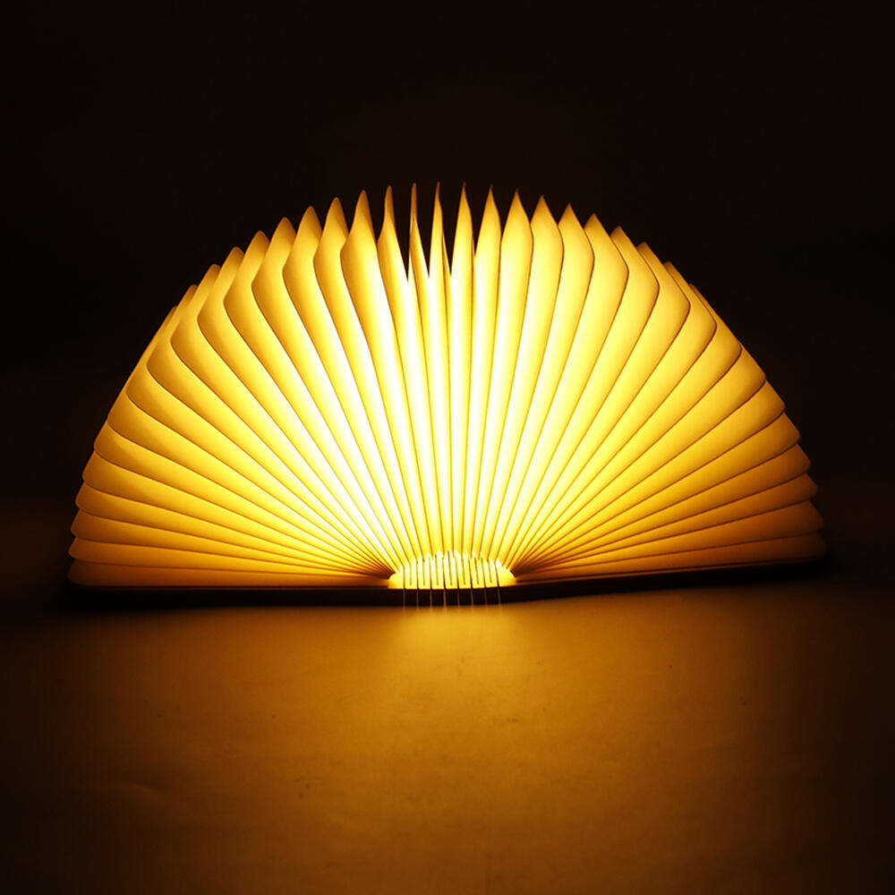Lámpara Libro Plegable de Madera – Decorativa, Portátil y Regalo Original