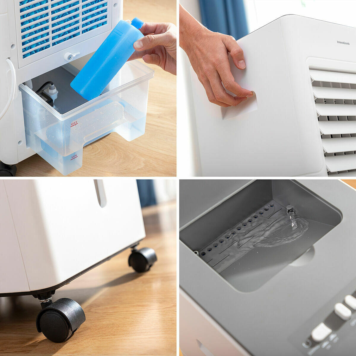 Climatizador Evaporativo Portátil 5L – Aire Fresco y Multifunción 65W