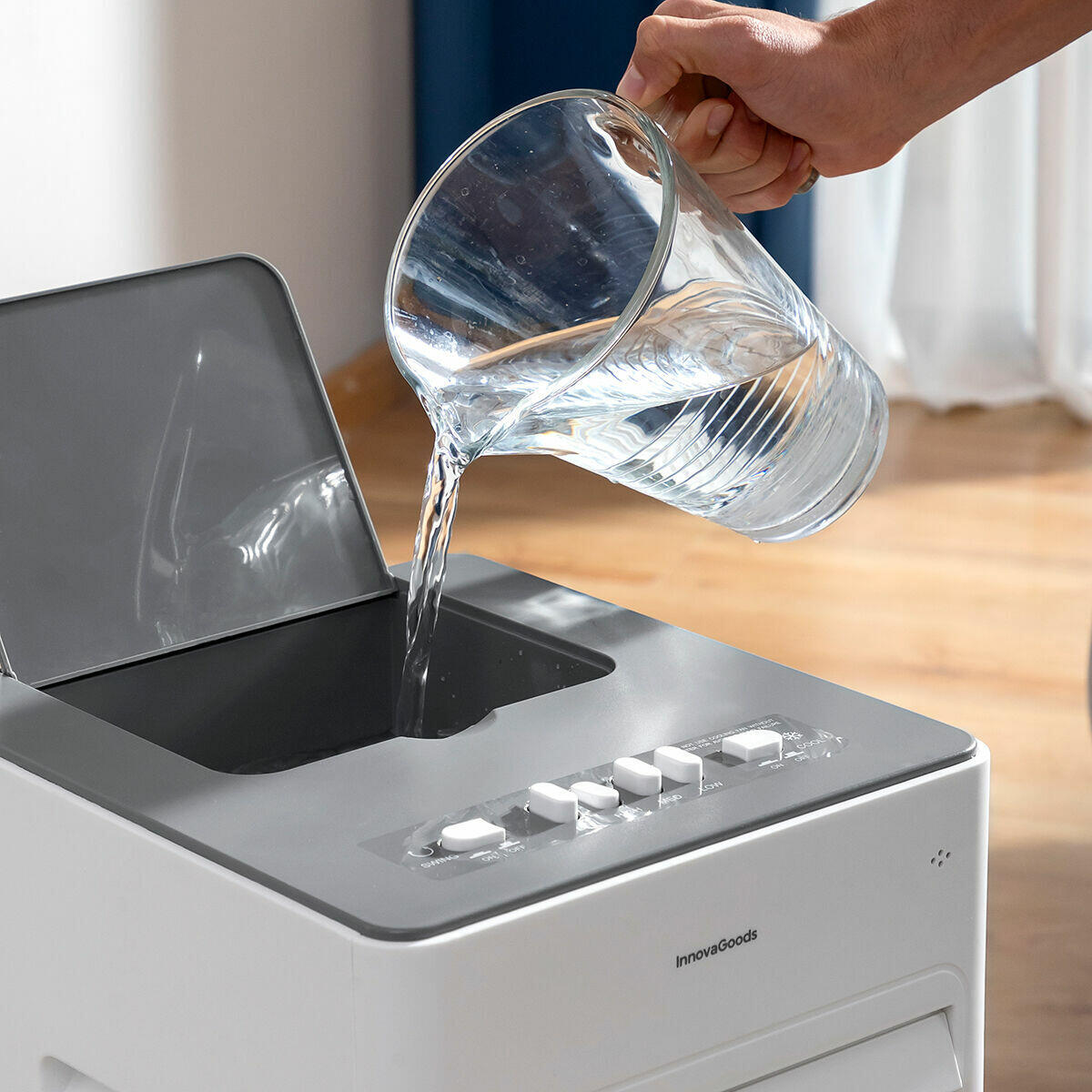 Climatizador Evaporativo Portátil 5L – Aire Fresco y Multifunción 65W