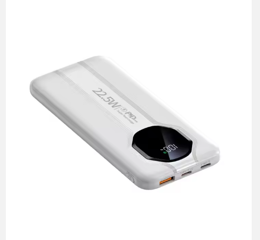 Power Bank 10000 mAh PD 22,5W – Batería Portátil con Cables Integrados y Carga Rápida