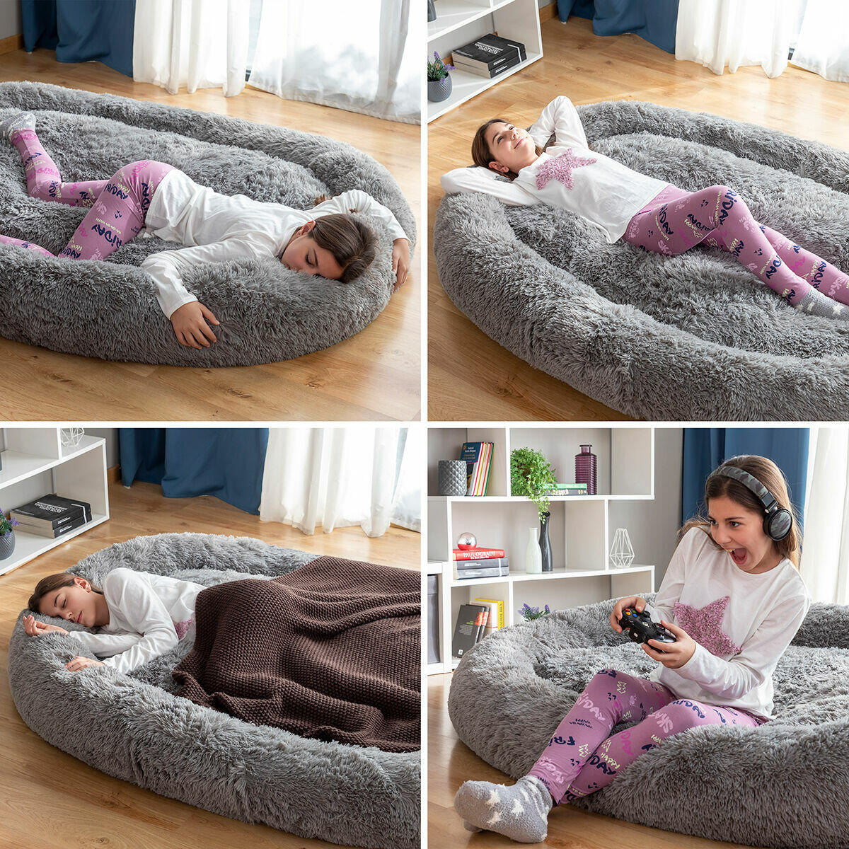 Cama de Perro para Humanos XXL – Relax Total con Estilo InnovaGoods