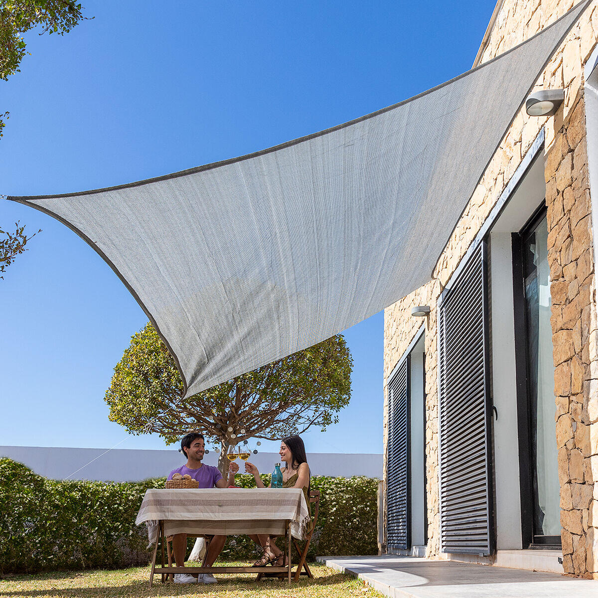 Toldo Vela de Sombra Rectangular 3 x 4 m