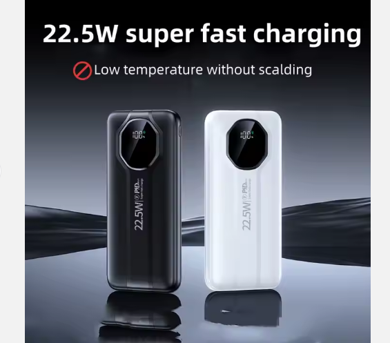 Power Bank 10000 mAh PD 22,5W – Batería Portátil con Cables Integrados y Carga Rápida