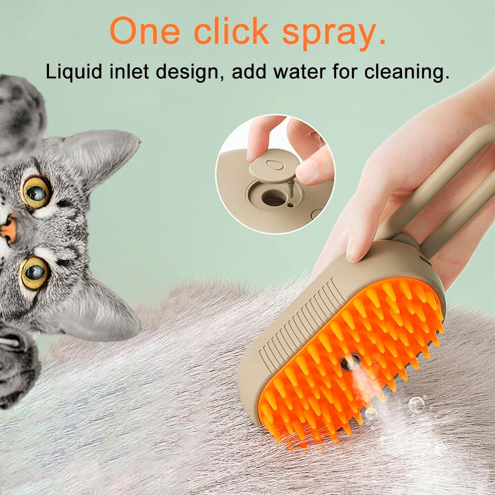 Cepillo de Vapor para Mascotas – Limpieza Profunda sin Esfuerzo