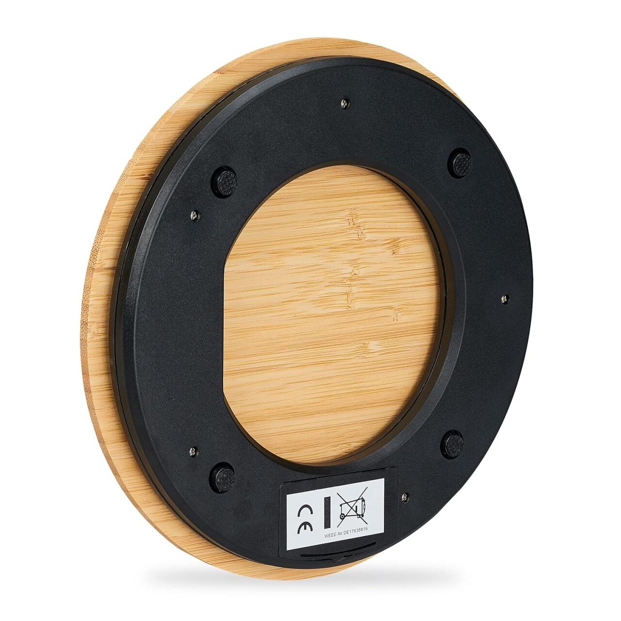 Balanza de Cocina Digital de Bambú – Precisión, Estilo Natural y Ecológica