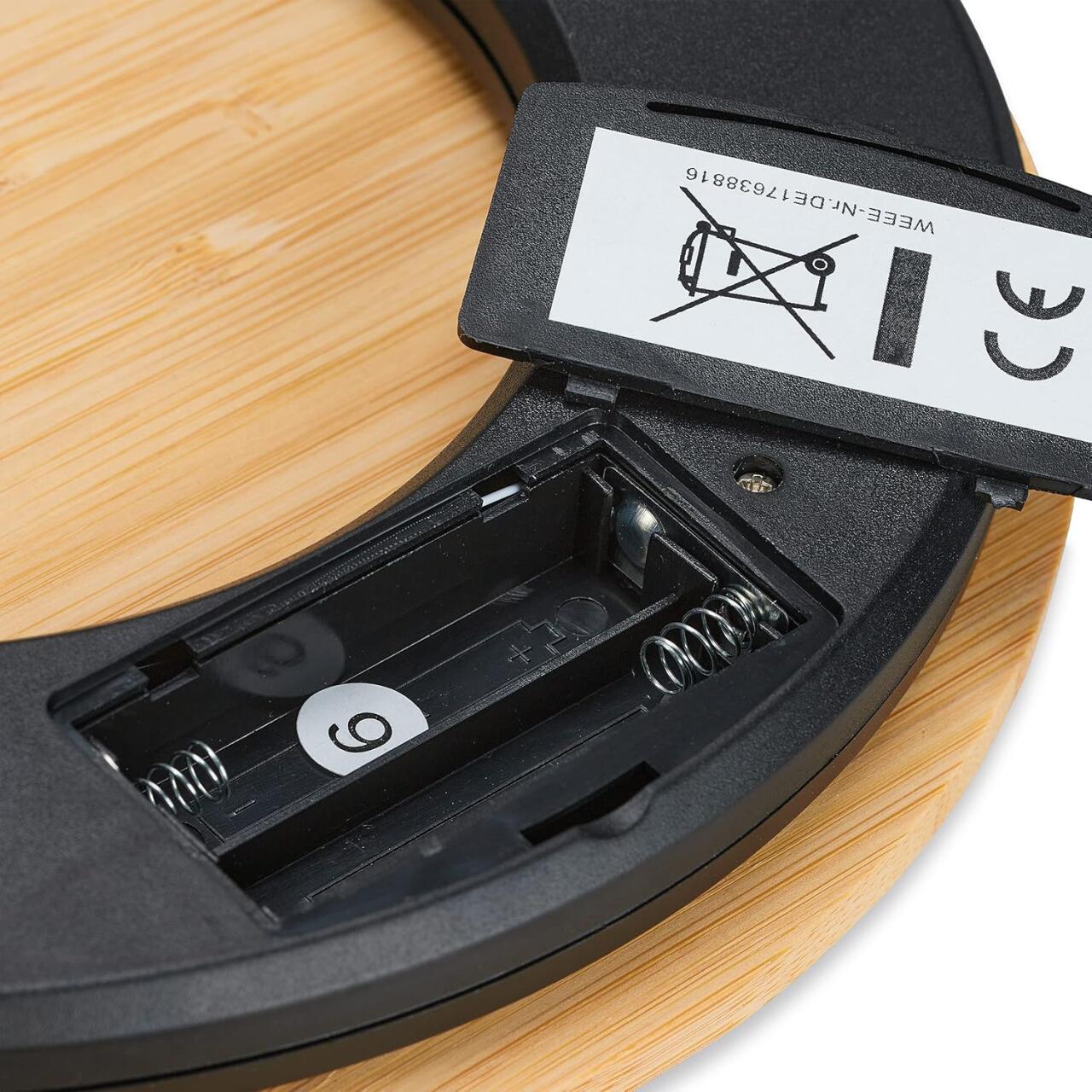 Balanza de Cocina Digital de Bambú – Precisión, Estilo Natural y Ecológica