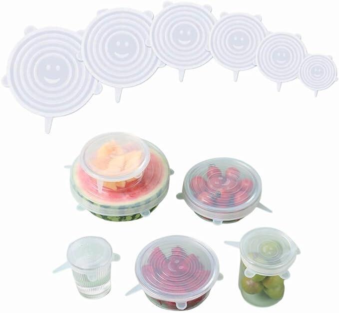 Tapa de Silicona Reutilizable – Conserva Alimentos Sin Plástico y Sin Derrames