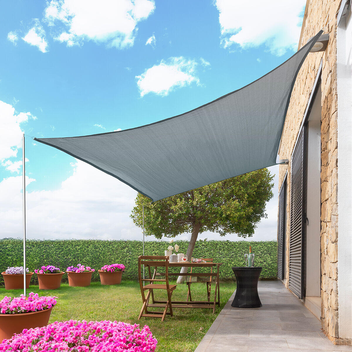 Toldo Vela de Sombra Rectangular 3 x 4 m