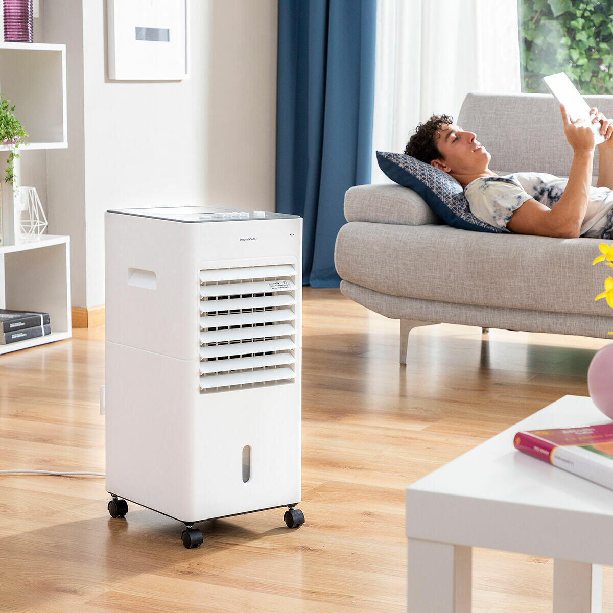 Climatizador Evaporativo Portátil 5L – Aire Fresco y Multifunción 65W