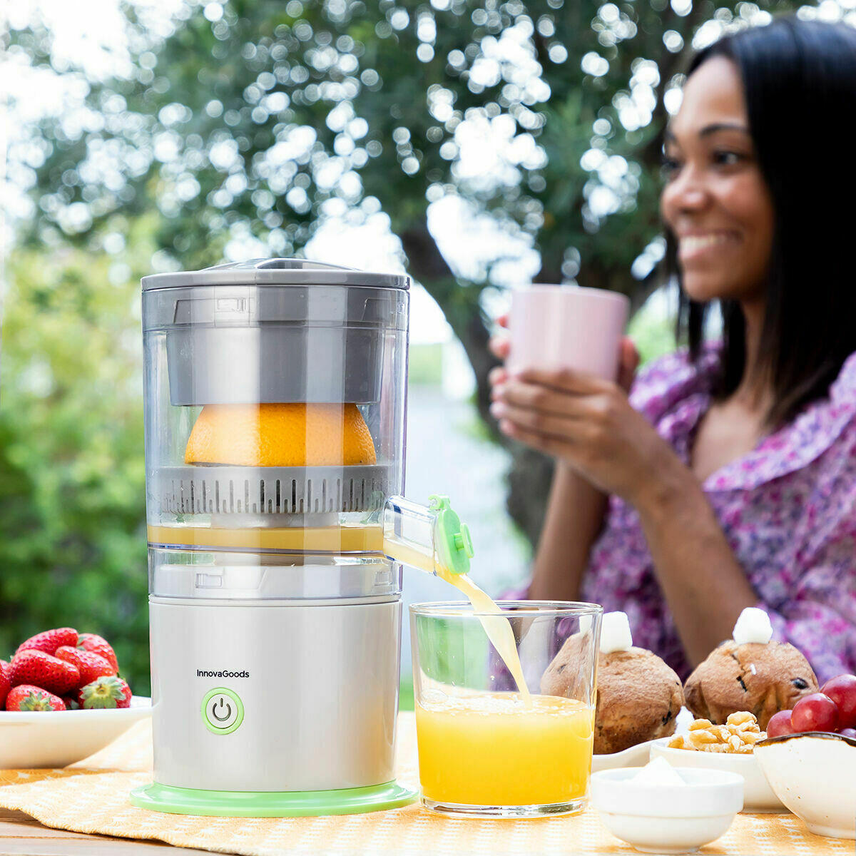 Exprimidor Automático Recargable Juisso – Zumos Naturales en Cualquier Lugar