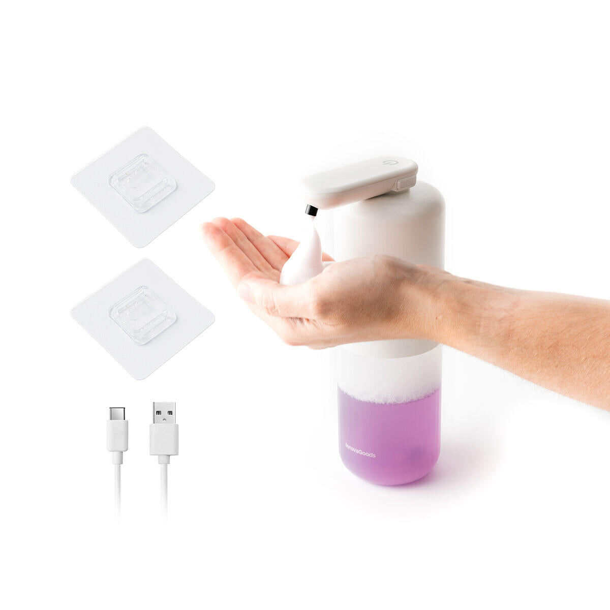 Dispensador Automático de Jabón en Espuma – Sensor, Recargable y Moderno