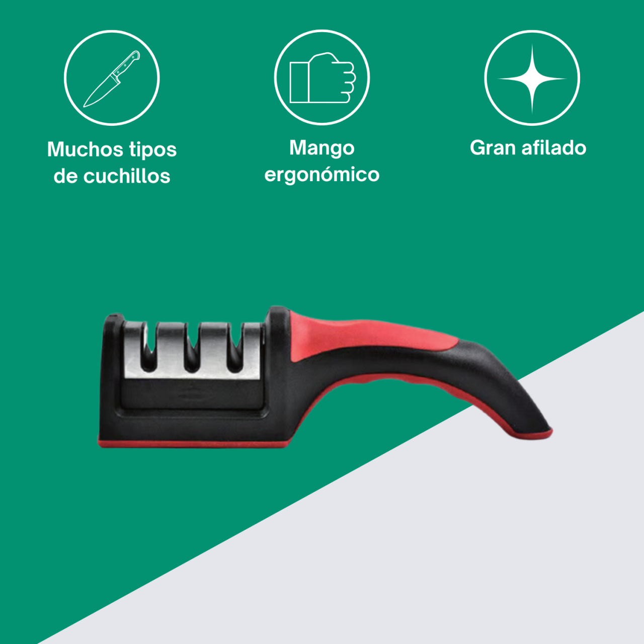 Afilador de Cuchillos Manual – Afilado Profesional en Segundos
