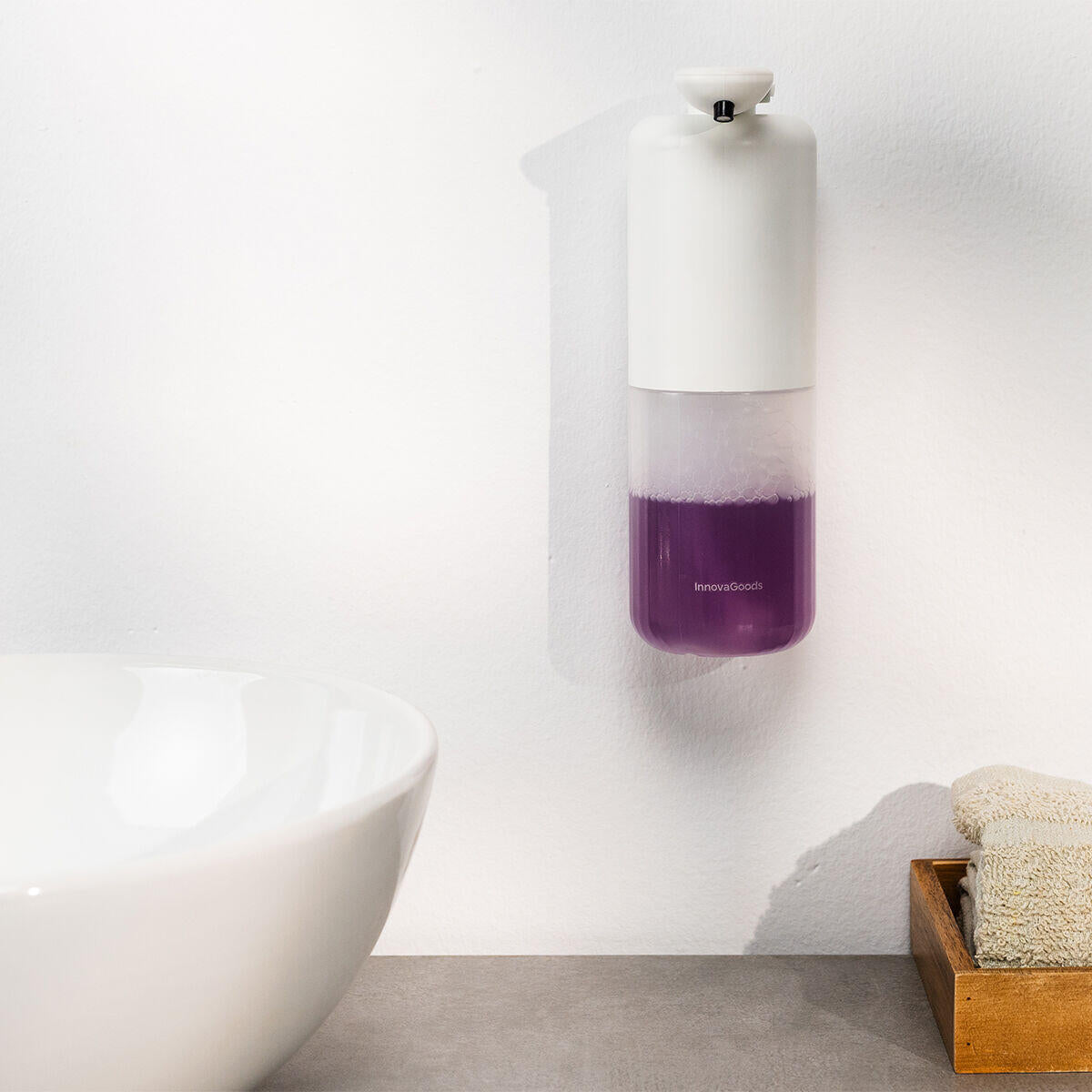 Dispensador Automático de Jabón en Espuma – Sensor, Recargable y Moderno