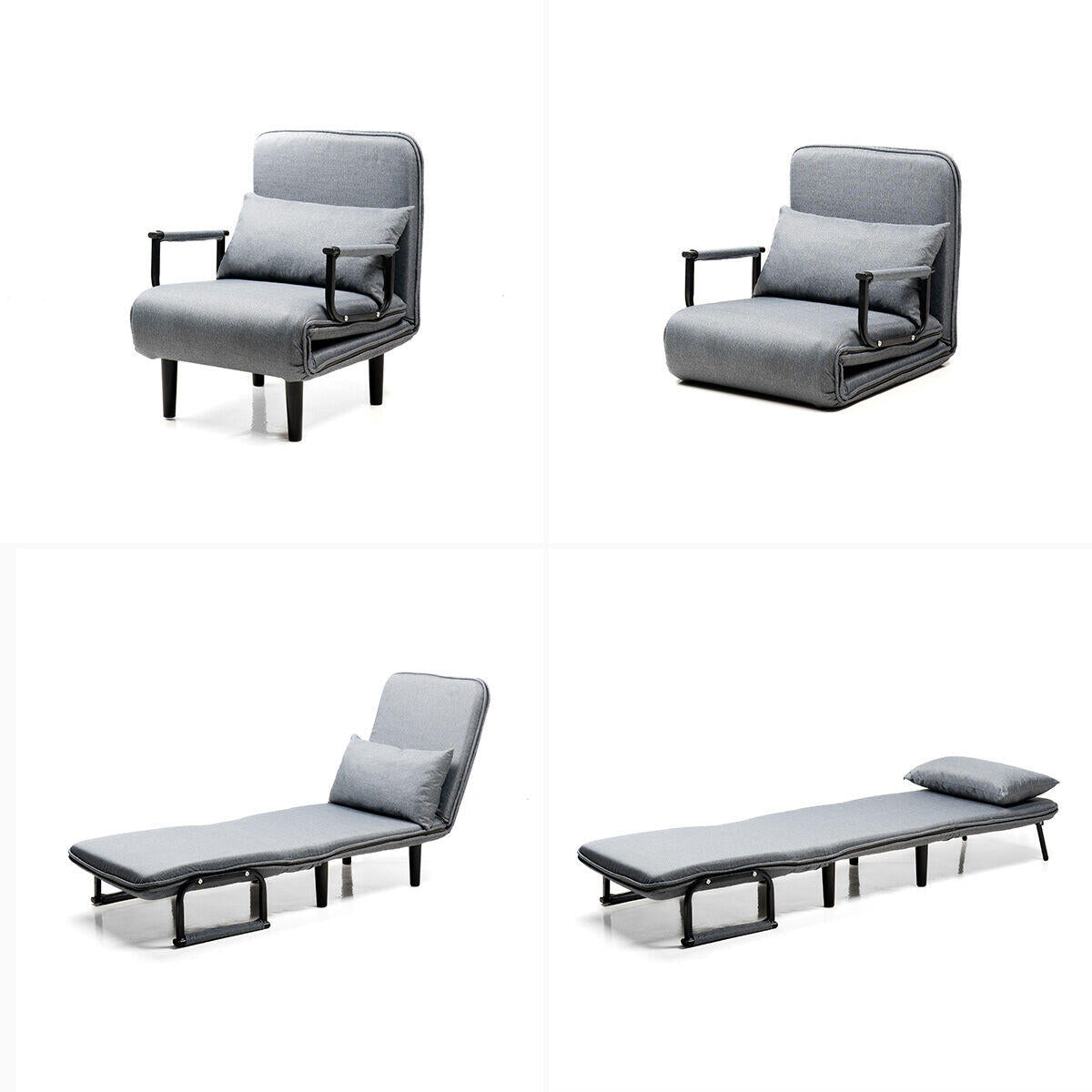 Sofá Cama Convertible 4 en 1 – Diseño Compacto y Funcional para Espacios Reducidos