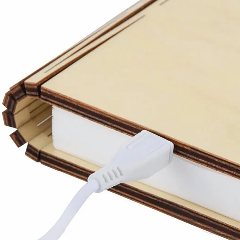 Lámpara Libro Plegable de Madera – Decorativa, Portátil y Regalo Original