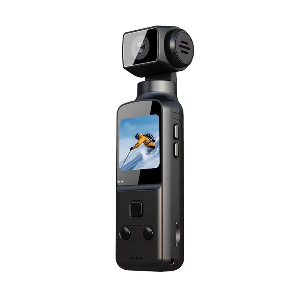 Cámara Digital de Bolsillo 4K – Rotación 270°, WiFi, Estabilizador y Grabación Portátil
