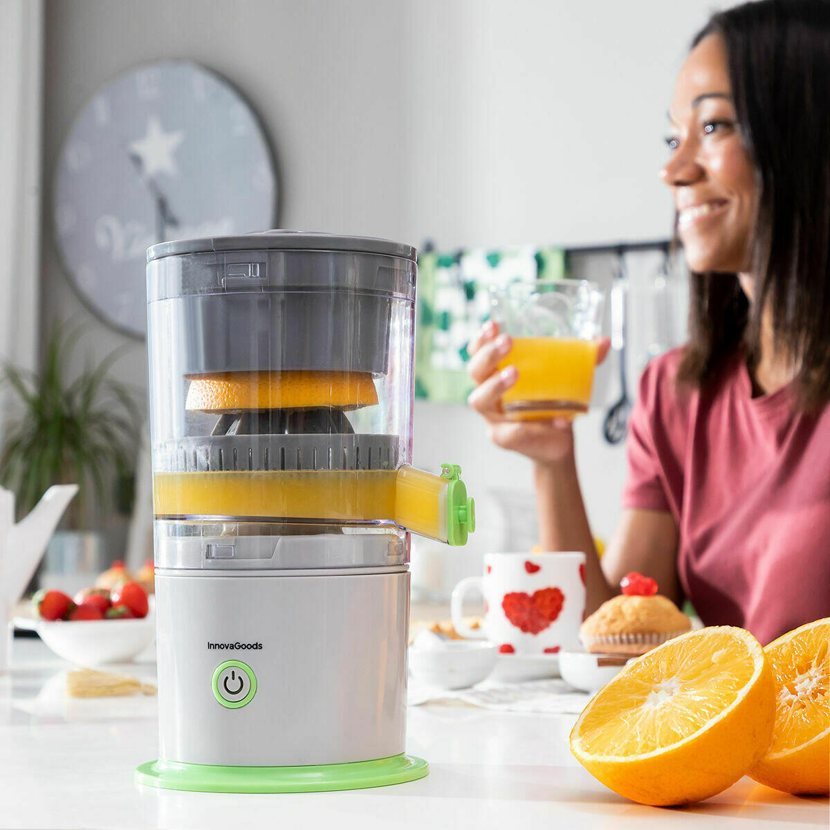 Exprimidor Automático Recargable Juisso – Zumos Naturales en Cualquier Lugar