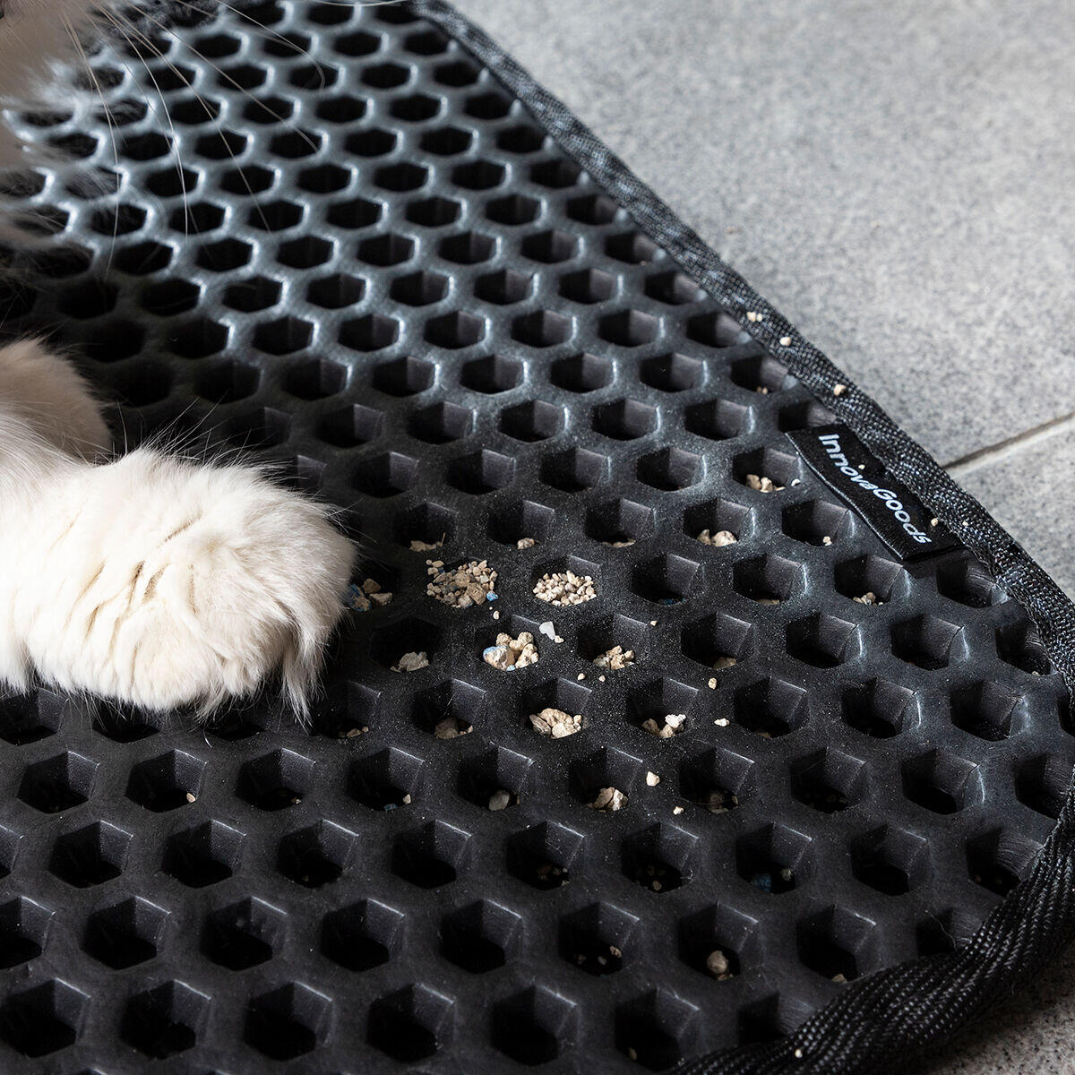 Alfombra para Arenero de Gatos – Captura la Arena y Mantiene Limpio el Suelo