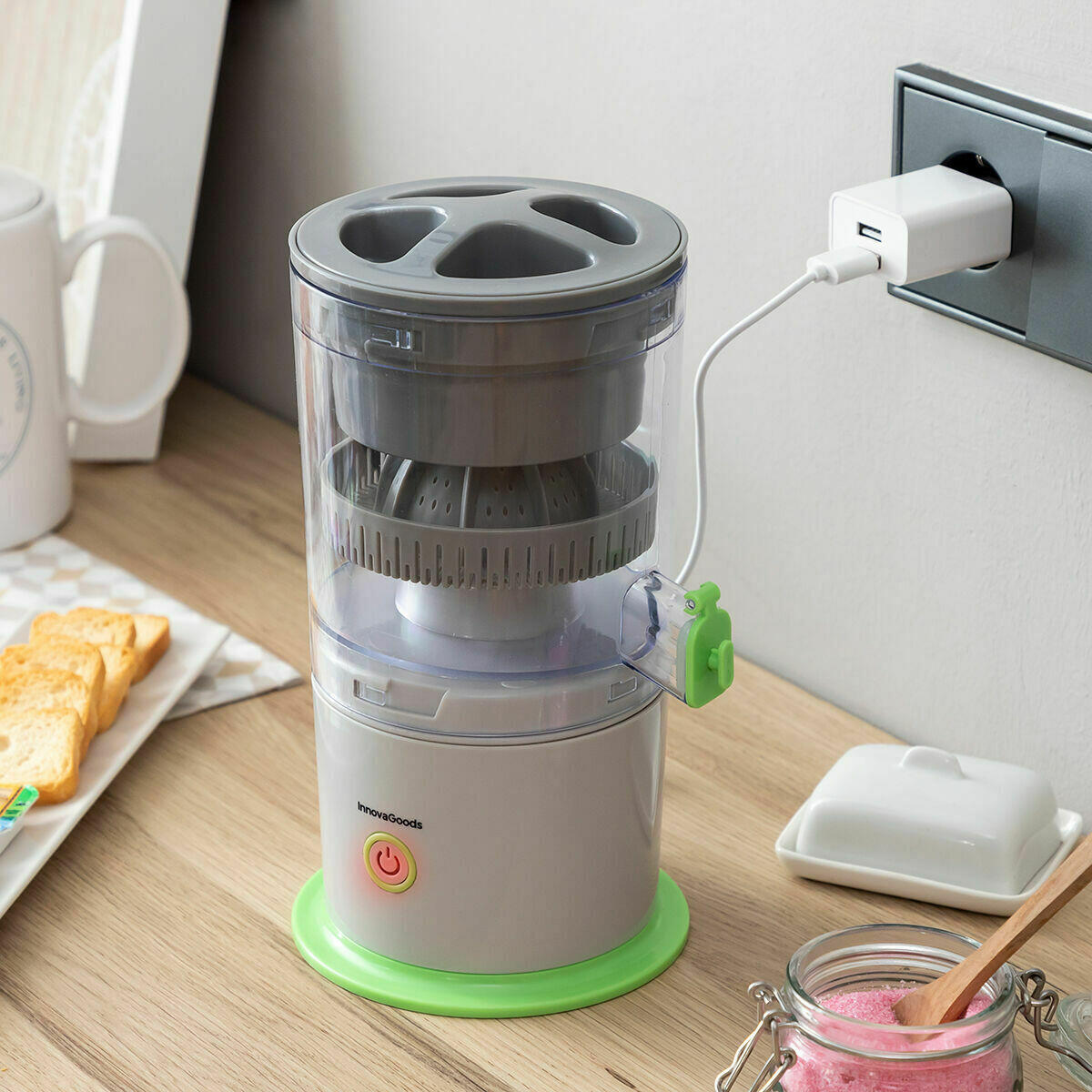 Exprimidor Automático Recargable Juisso – Zumos Naturales en Cualquier Lugar